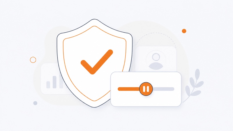 Illustration of a self-exclusion register and a bank gambling block sitting alongside a help line as separate safety controls
